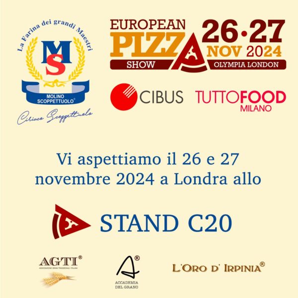 Molino Scoppettuolo - 26 e 27 novembre all’European Pizza Show di Londra