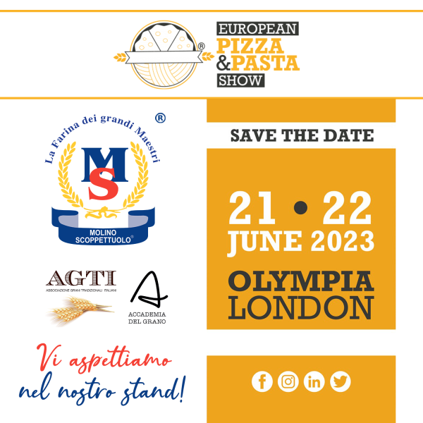 Il Molino Scoppettuolo presente European Pizza And Pasta Show 2023 di Londra